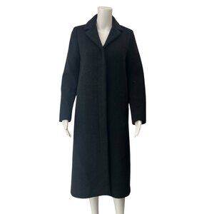 $840 NWT Maje Wool Manteau Midi Collared Button Jacket size FR 36/4